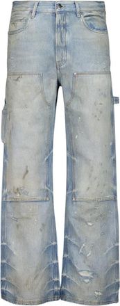 Amiri Heren, Jeans, Blauw, Maat: W32 Katoen