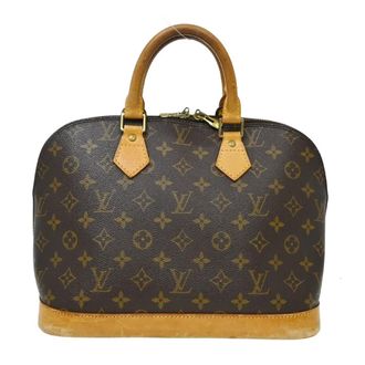Louis Vuitton Alma Handbag Monogram Canvas Brown Canvas Handbag (Pre-Owned)
