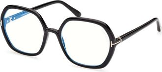 Tom Ford Optical Frame - Dames - Brillen - Zwart - 55 MM - Accessoires