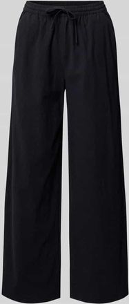 Soyaconcept Wide Leg Stoffhose mit verk&uuml;rztem Schnitt Modell CISSIE in BLACK, Gr&ouml;&szlig;e XL