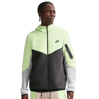 Nike Mens Tech Fleece Full-Zip Windrunner Hoodie - - Lt Liquid Lime / Anthracite / Lt Smoke Grey Size 3XL