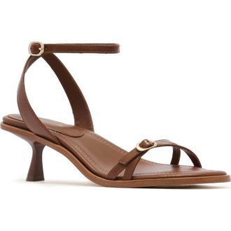 FRANKiE4 Jolie Slide Ankle Strap Sandal in Tan at Nordstrom, Size 8.5