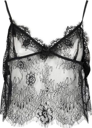 Aniye By Zwarte Kant Sheer Effect Camisole - Dames - Tops zonder mouwen - Zwart - S - Tops