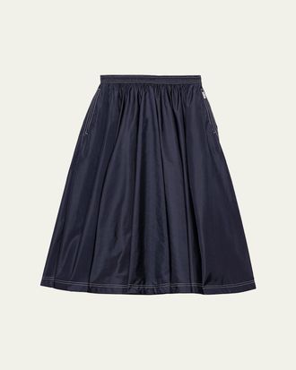 Prada Re-Nylon Full Midi Skirt