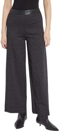 Lyss&eacute; Denver High Waist Ankle Wide Leg Ponte Pants in Midnight Manor Plaid at Nordstrom, Size X-Large