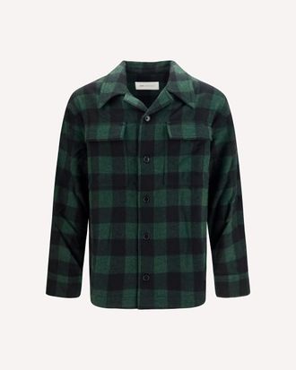 Ami Checked virgin wool Shirt Male XL