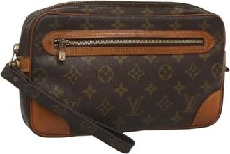 Louis Vuitton Pre-owned Clutches, female, Brown, Size: ONE SIZE Pre-owned Monogram Clutch