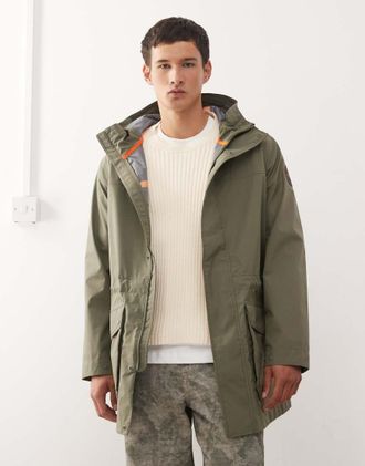 Napapijri Pilloz Giacca shell kaki-Verde