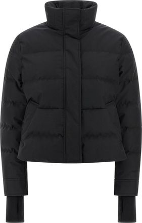 Alexander McQueen Cropped Down Jacket Puffer Jackets Nero-Donna