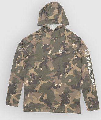 Salty Crew Mariner Hood Tech Longsleeve Lycra gr&uuml;n