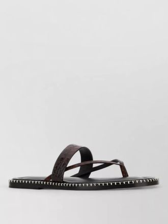 Dries Van Noten leather thong sandals