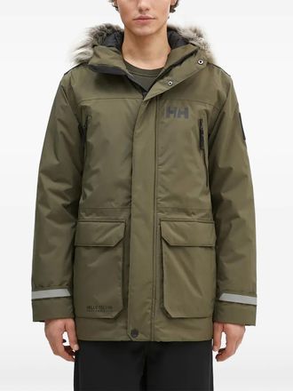 Helly Hansen Parka met capuchon en afwerking - Groen