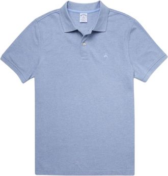 Brooks Brothers Slim-Fit Performance Poloshirt - Heren - Polos - Blauw - XS - Katoen - Tops