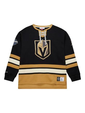 Mitchell & Ness Vegas Golden Knights Heritage Lace-Up pullover - Black