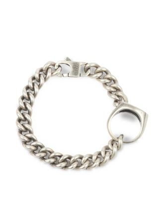 Maison Margiela Bracciale a catena con anello - Argento