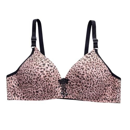 Soutien-Gorge Pinup Rétro Léopard Rose Et Dentelle Verte - Bonnet D/E - NEUF