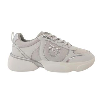 Pinko Pinko, Schoenen, Dames, Wit, 39 EU, Leer, Alba 03 Sneakers