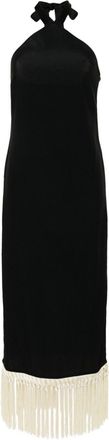 Taller Marmo halterneck midi dress - women - Acetate/Viscose - 42 - Black