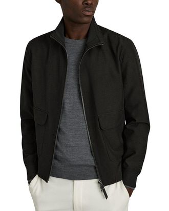 Reiss Rufus Zip Through Funnel Casual Jacket
