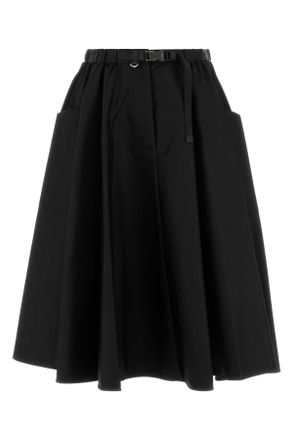 Prada Black Re Nylon Skirt