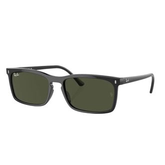 Ray-Ban Sunglasses, unisex, Black, Size: 59 MM Rectangular Sunglasses