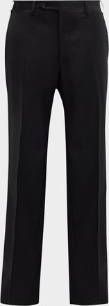 Canali Men & apos;s Black FF Trousers