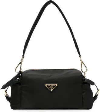 Prada Logo-plaque Shoulder Bag