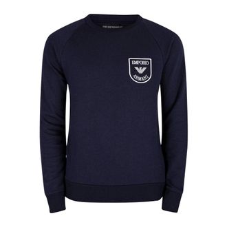 Emporio Armani Heren, Truien, Blauw, Maat: 2XL Katoen