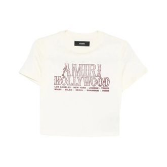 Amiri T-Shirts, female, Beige, S, T-shirt