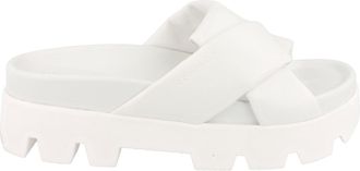 Ferragamo Air Lug Leather Slides