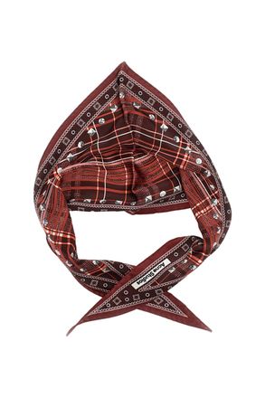 Acne Studios Multicolor Intricate Geometric Patterns Square Scarf