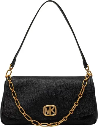 Michael Kors Bolso de hombro convertible Bryant grande de piel texturizada - Bags - Mujer - Negro - ONE SIZE