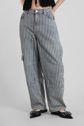 Ganni Jeans In Blue Cotton