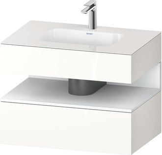 Duravit Qatego Lavabo Encastrado Con Base De Lavabo Consola, - Duravit