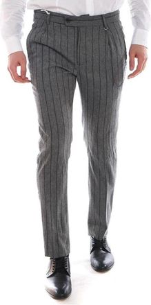 Daniele Alessandrini Elvis 100 Cat Jeans Broek - Heren - Nette broeken - Grijs - M - Wol - Broeken