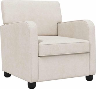 vidaXL Sill&oacute;n Crema Chenilla Vidaxl