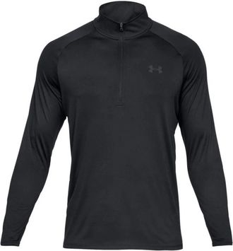 Under Armour Tech Half-Zip Zwarte Shirt - Heren - Sportshirts - Zwart - M - Fitness