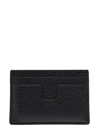 Tom Ford Grained Calfskin Card Case - Black