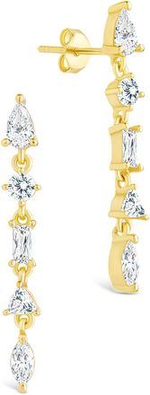 Sterling Forever Sterling Silver Jacinda CZ Dangle Earrings