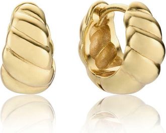 Lily & Roo Gold Mini Twisted Hoop Earrings