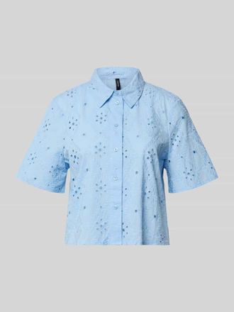 Vero Moda Relaxed Fit Hemdbluse aus reiner Baumwolle Modell ELIZA in Hellblau, Gr&ouml;&szlig;e XL