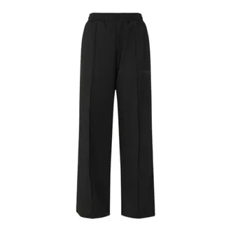 Hinnominate Wide Trousers, female, Black, Size: XS Pantalone in Viscosa con Nervature Davanti