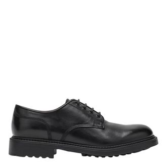 Doucal's Allacciata Derby - Heren - Nette schoenen - Zwart - 42 EU - Leer - Schoenen