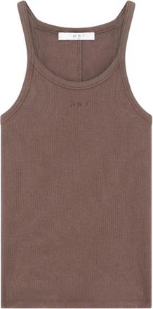 Iro Palisso Top - Dames - Tops zonder mouwen - Bruin - M - Katoen - Tops
