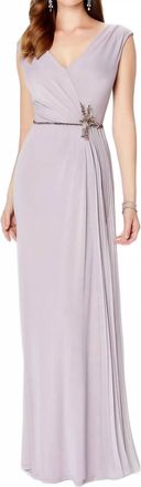 Montage by Mon Cheri Aline Gown In Light Mink