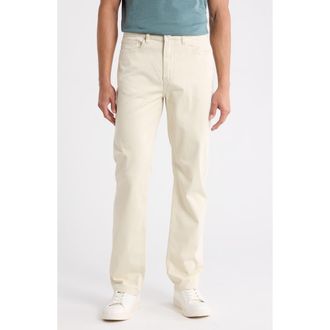 Frame Denim Modern Straight Leg Five-Pocket Twill Pants in Sand at Nordstrom Rack, Size 28