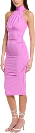 Susana Monaco Mock Gathered Racer Midi Dress