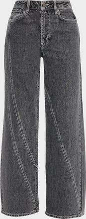 Rails Getty Wide-Leg Twist Seam Jeans