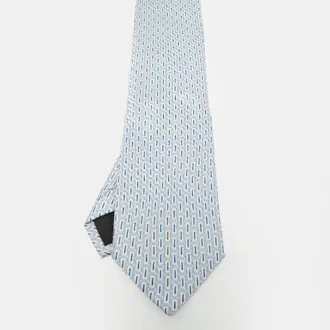 S.T. Dupont S. t. Dupont Blue Silk Jacquard Tie