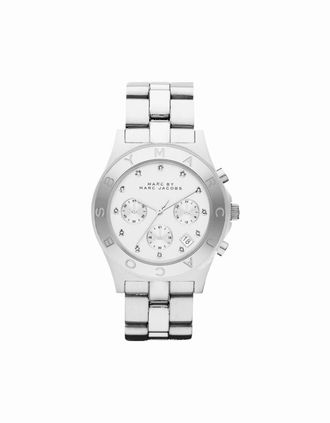 Marc Jacobs Womens Marc Jacobs MBM3100 Blade Silver White Ladies Watch